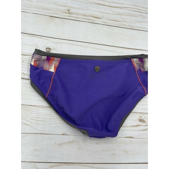 Prana XS NWT Milou Bottom Ultra Violet Ikat Swim Bikini Bottom Purple Gray - Picture 6 of 9